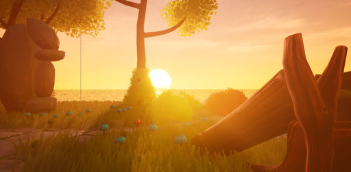 Spieler:innen, die in die Welt von Grima eintauchen, schlüpfen in die Rolle einer gottgleichen Entität, die nahezu unsterblich ist.