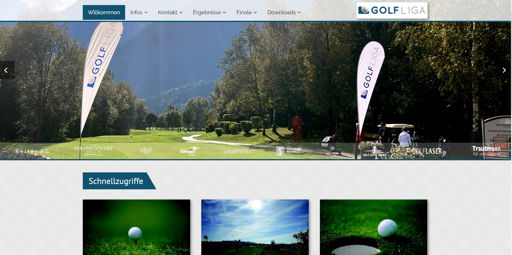 Eine Vereinswebseite für die Golfliga der Jungsenioren. Die Mannschaften generieren sich aus den Golfclubs die im bayerischen Süden liegen. Leicht anpassbar auf der Basis von Wordpress.